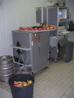 Automate de mesures Pimprenelle avec des pommes